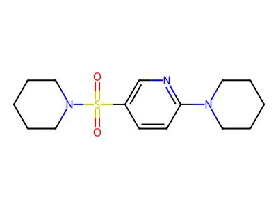 2-Piperidin-1-yl-5-piperidin-1-ylsulfonylpyridine structure