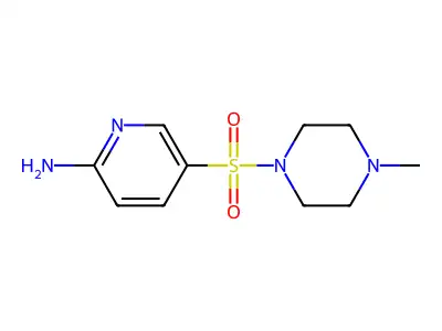 5-[(4-Methylpiperazinyl)sulfonyl]-2-pyridylamine structure