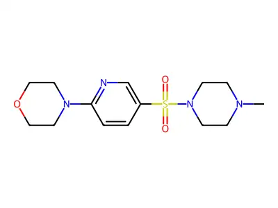 4-{5-[(4-Methylpiperazin-1-yl)sulfonyl]pyridin-2-yl}morpholine structure