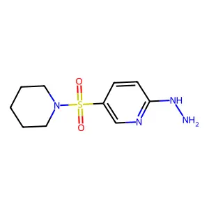 2-Hydrazinyl-5-(piperidine-1-sulfonyl)pyridine structure