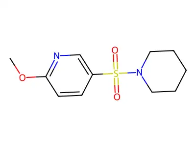 2-Methoxy-5-(piperidin-1-ylsulfonyl)pyridine structure