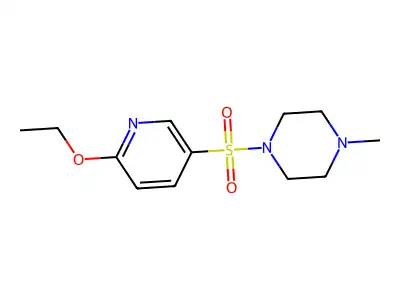 1-[(6-Ethoxy-3-pyridinyl)sulfonyl]-4-methylpiperazine structure