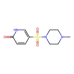 5-[(4-Methyl-1-piperazinyl)sulfonyl]-2-pyridinol structure