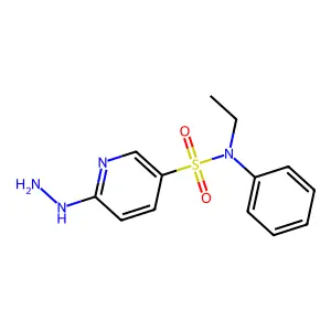 N-ethyl-6-hydrazinyl-N-phenylpyridine-3-sulfonamide structure