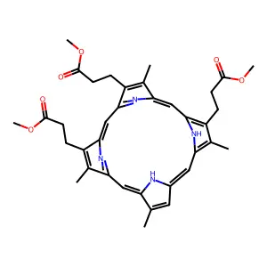 Chlorin-p6-trimethyl ester structure