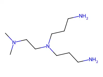 N-(3-aminopropyl)-N-[2-(dimethylamino)ethyl]propane-1,3-diamine structure