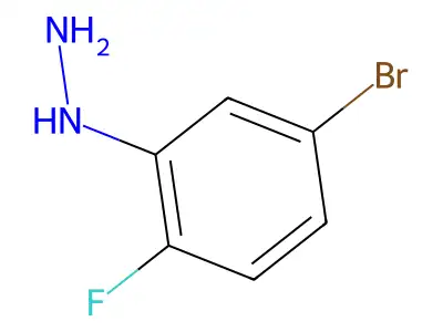(5-Bromo-2-fluorophenyl)hydrazine structure