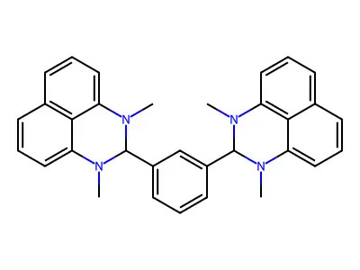 1H-Perimidine, 2,2'-(1,3-phenylene)bis[2,3-dihydro-1,3-dimethyl- structure