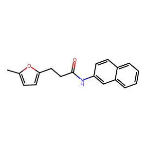 3-(5-methylfuran-2-yl)-N-(naphthalen-2-yl)propanamide structure