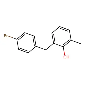2-(4-Bromobenzyl)-6-methylphenol structure