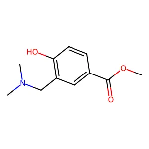 Benzoic acid, 3-((dimethylamino)methyl)-4-hydroxy, methyl ester structure