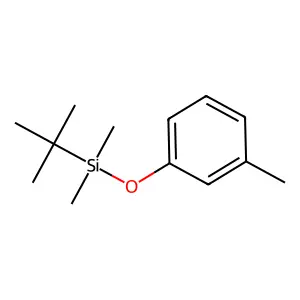 tert-Butyl(dimethyl)(3-methylphenoxy)silane structure