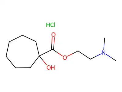2-(Dimethylamino)ethyl 1-hydroxycycloheptanecarboxylate hydrochloride structure