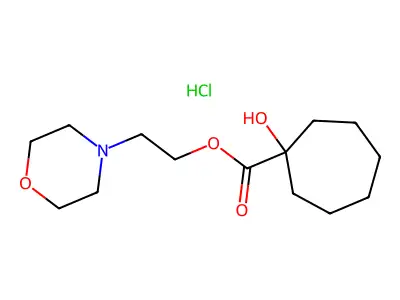 2-(4-Morpholinyl)ethyl 1-hydroxycycloheptanecarboxylate hydrochloride structure