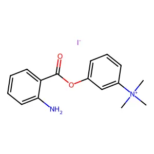 Benzenaminium, 3-[(2-aminobenzoyl)oxy]-N,N,N-trimethyl-, iodide (1:1) structure