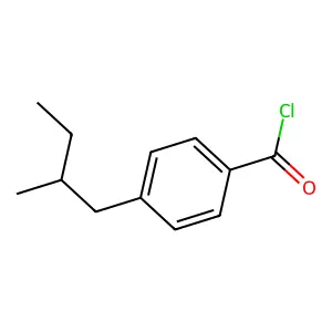 4-[(2S)-2-甲基丁基]苯甲酰氯 structure