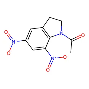 1-Acetyl-5,7-dinitroindoline structure