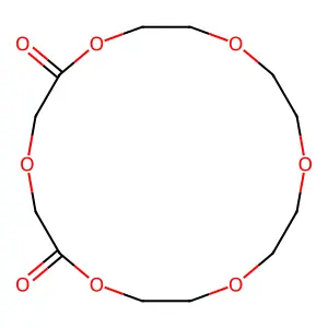 1,4,7,10,13,16-Hexaoxacyclooctadecane-2,6-dione structure