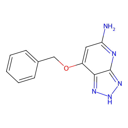 7-phenylmethoxy-2H-triazolo[4,5-b]pyridin-5-amine structure
