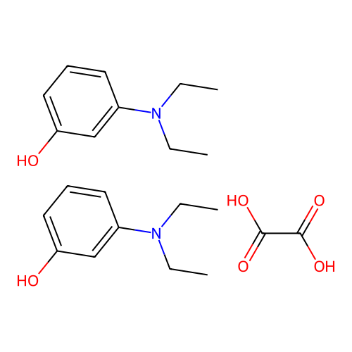 M-diethylamino phenol oxalate structure