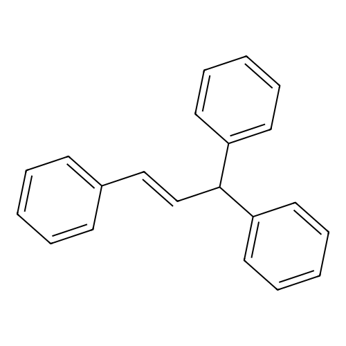 [(E)-1,3-diphenyl-prop-2-enyl]-benzene structure