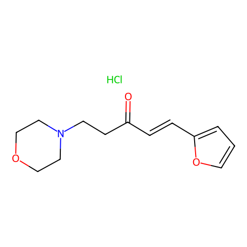 1-Penten-3-one, 1-furyl-5-morpholino-, hydrochloride structure