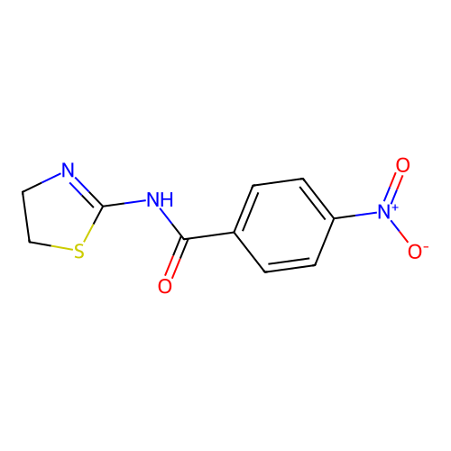 N-(4,5-dihydro-1,3-thiazol-2-yl)-4-nitrobenzamide structure