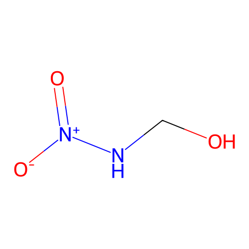 Hydroxymethylnitramine structure
