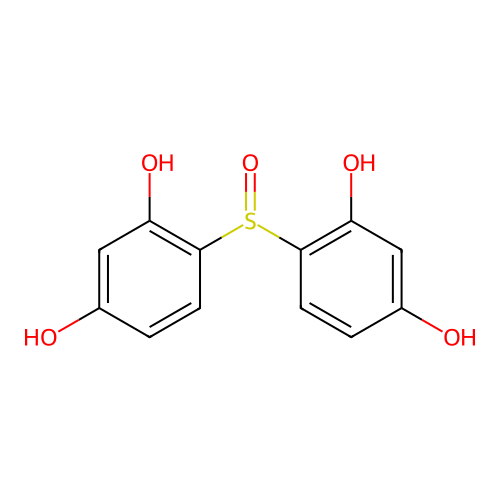 Resorcinol sulfoxide structure