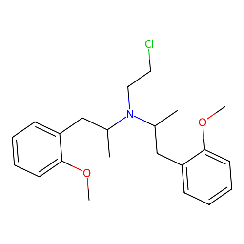 N-(2-chloroethyl)-1-(2-methoxyphenyl)-N-[1-(2-methoxyphenyl)propan-2-yl]propan-2-amine structure
