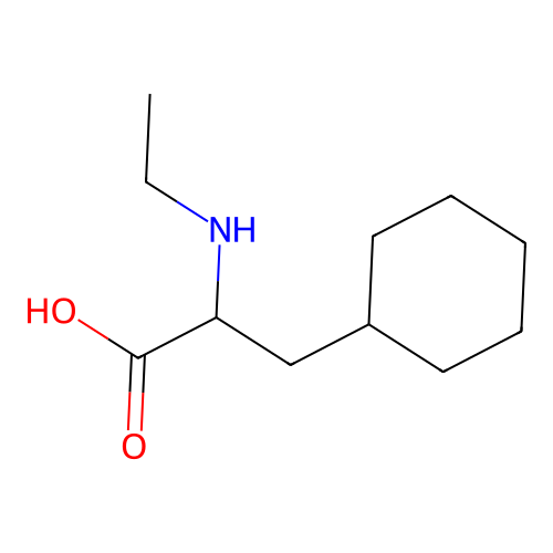 3-Cyclohexyl-2-(ethylamino)propanoic acid structure