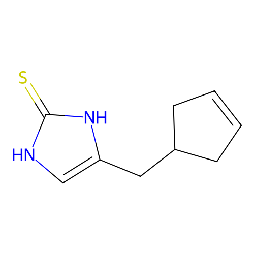 4-(Cyclopent-3-en-1-ylmethyl)-1H-imidazole-2(3H)-thione structure