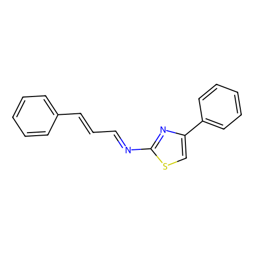 2-Thiazolamine, 4-phenyl-N-(3-phenyl-2-propenylidene)- structure