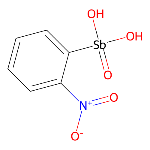 (2-Nitrophenyl)stibonic acid structure
