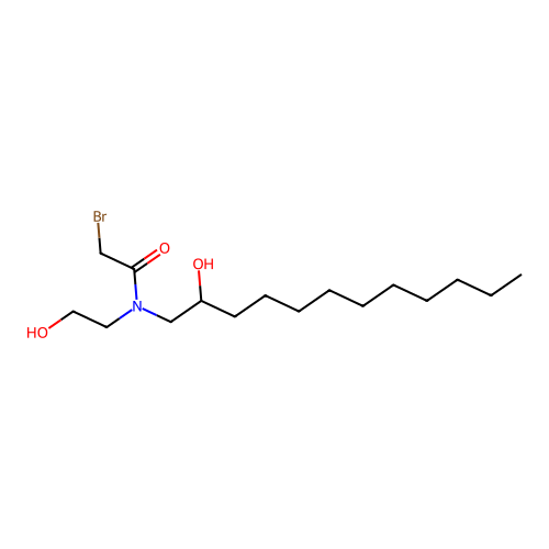 Acetamide, 2-bromo-N-(2-hydroxydodecyl)-N-(2-hydroxyethyl)- structure