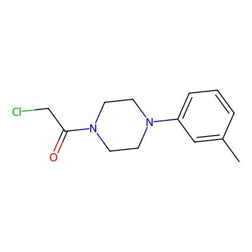 2-Chloro-1-[4-(3-methylphenyl)piperazin-1-yl]ethanone structure