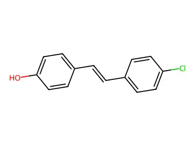 4-Chloro-4'-hydroxystilbene structure
