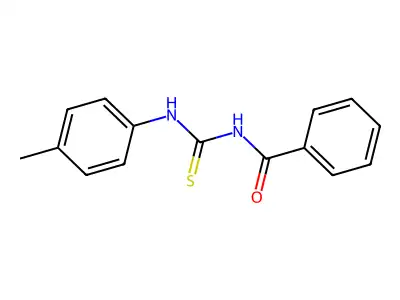 N-(((4-Methylphenyl)amino)thioxomethyl)benzamide structure