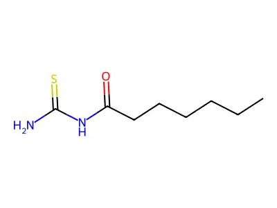 Heptanoyl thiourea structure