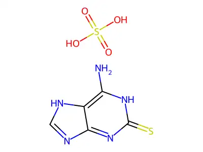 2H-Purine-2-thione, 6-amino-3,7-dihydro-, sulfate (1:?) structure