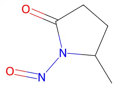 2-Pyrrolidinone, 5-methyl-1-nitroso- structure