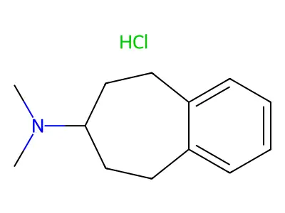 5H-Benzocyclohepten-7-amine, 6,7,8,9-tetrahydro-N,N-dimethyl-, hydrochloride structure