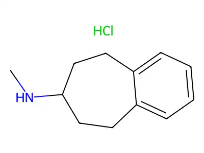 5H-Benzocyclohepten-7-amine, 6,7,8,9-tetrahydro-N-methyl-, hydrochloride structure
