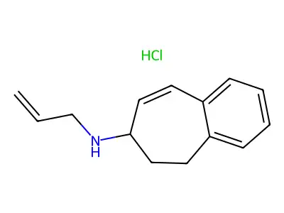 5H-Benzocyclohepten-7-amine, 6,7-dihydro-N-2-propenyl-, hydrochloride structure