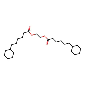 Ethane-1,2-diyl bis(6-cyclohexylhexanoate) structure