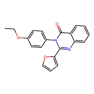 4(3H)-Quinazolinone, 3-(4-ethoxyphenyl)-2-(2-furanyl)- structure