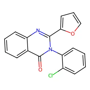 3-(2-chlorophenyl)-2-(furan-2-yl)quinazolin-4(3H)-one structure