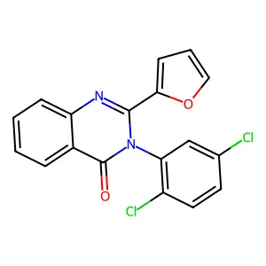 3-(2,5-dichlorophenyl)-2-(furan-2-yl)quinazolin-4(3H)-one structure