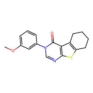 3-(3-Methoxyphenyl)-5,6,7,8-tetrahydro-[1]benzothiolo[2,3-d]pyrimidin-4-one structure