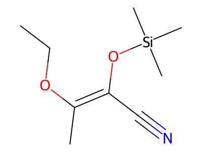 2-Butenenitrile, 3-ethoxy-2-[(trimethylsilyl)oxy]- structure